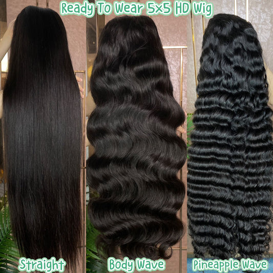 5x5 Glueless Ready to Wear Wig